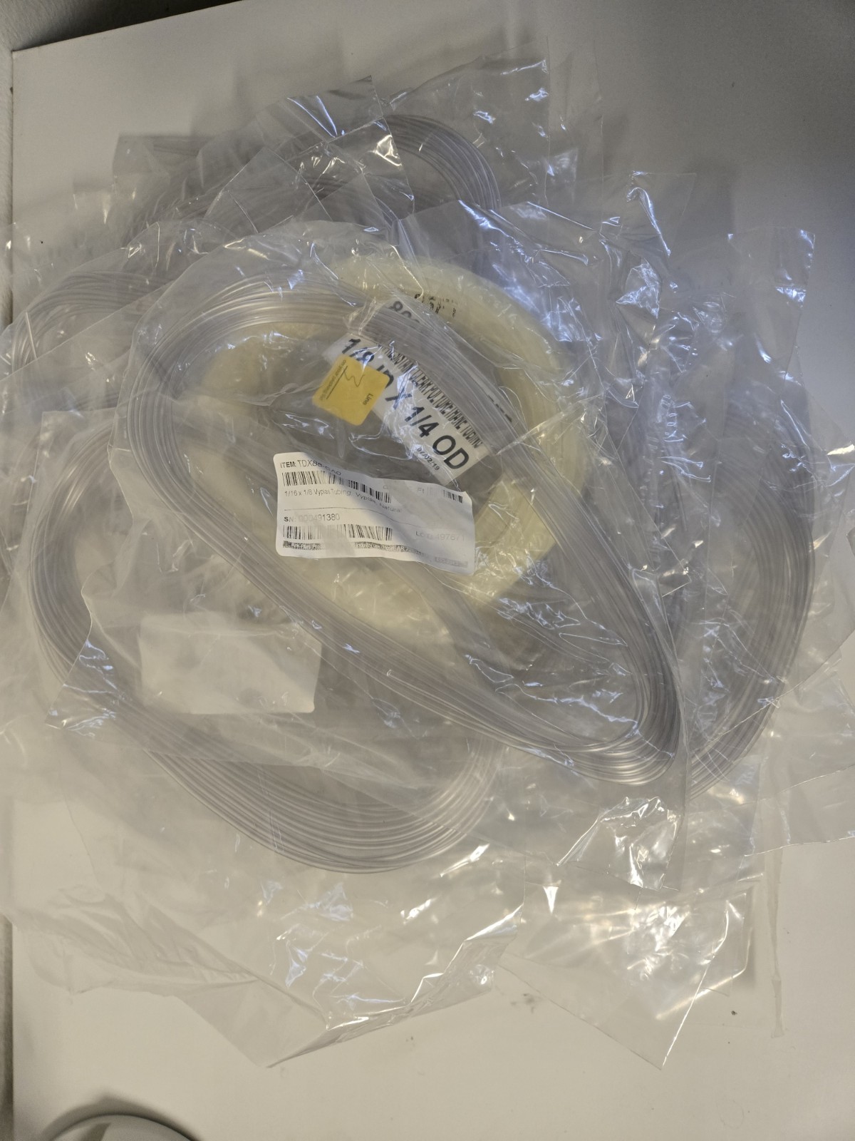 Lot of 23 bags New Ark-Plas Products Vyplas Tubing 1/16X1/8- 25 feet each
