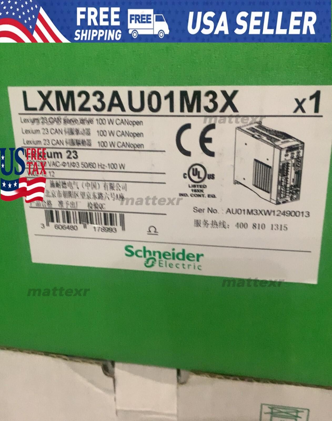 Servo Drive LXM23AU01M3X Ship US Free TAX