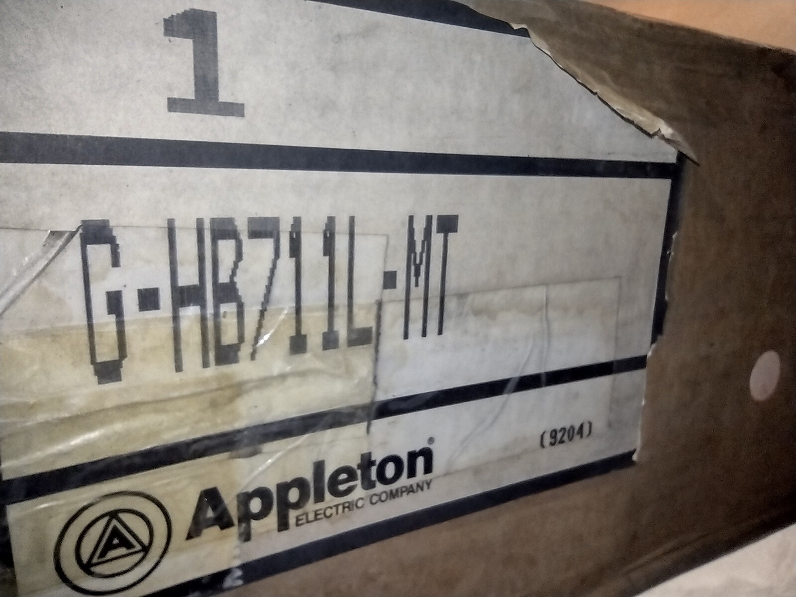 NOS Appleton Baymaster G-HB711L-MT, 120-277VAC, 400W Max