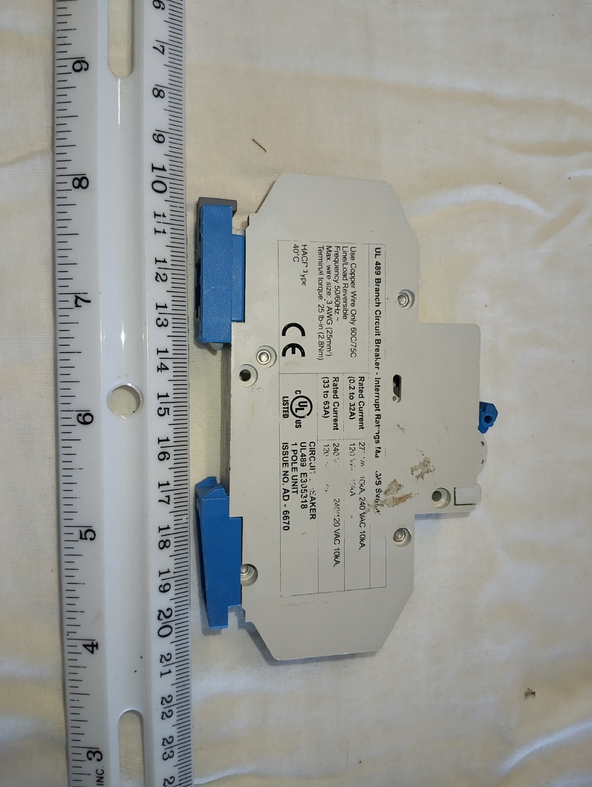 ALTECH CORP UL489E305318 1 POLE UNIT 277 VAC 10KA 240VAC