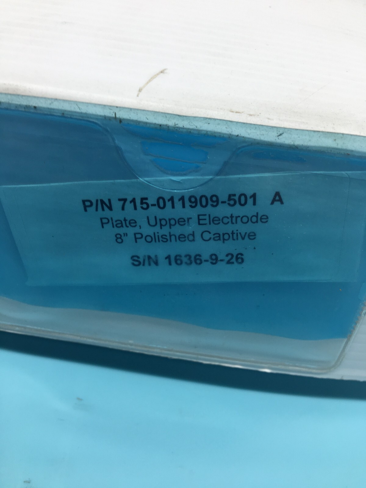 LAM 715-011909-501 PLATE, UPPER ELCTDRODE 8″ POLISHED CAPTIVE, 123495