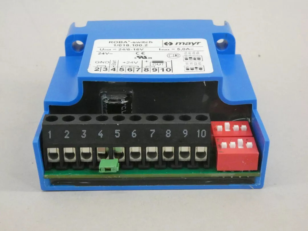 Mayr ROBA-Switch 1/018.100.2 Fast-Switching Module, Art. 8185947 – NEW Surplus!