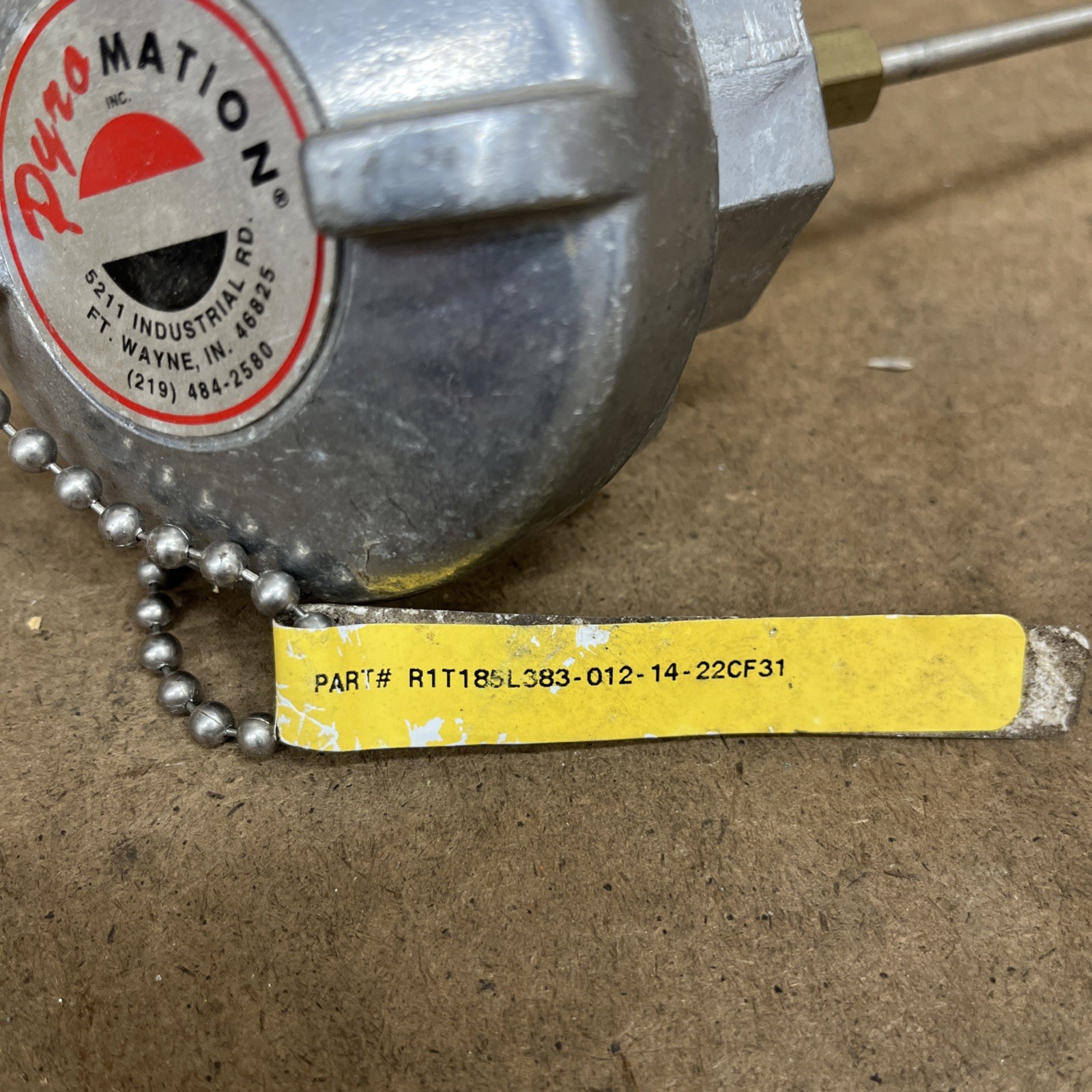 PYROMATION INC R1T185L383-012–14-22CF31 Thermocouple