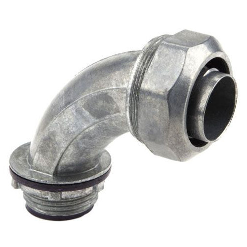 L.H. Dottie LT9075, Liquidtight Connector, 3/4In Die Cast 90 Degree, 10 PC
