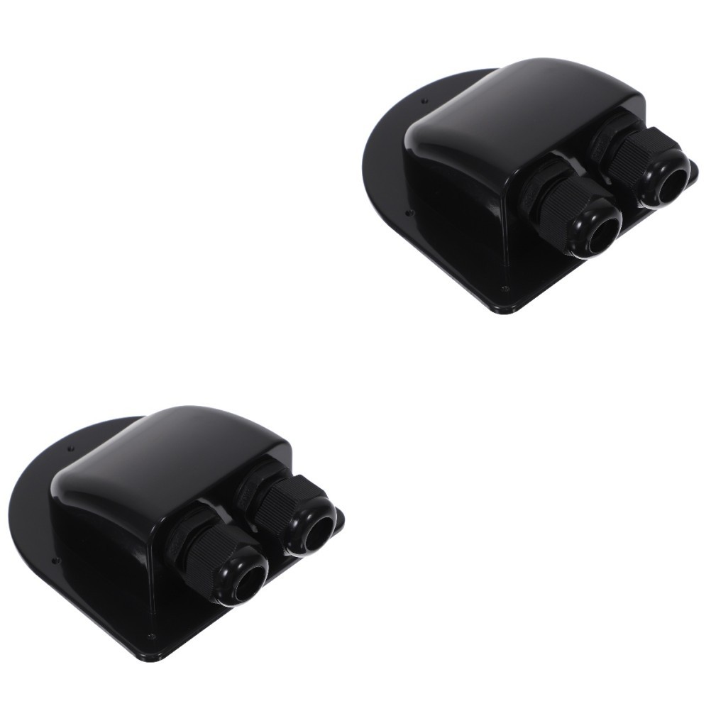 2 Pack Solar Cable Entry Gland Double Solar-cable-entry Dual Hole