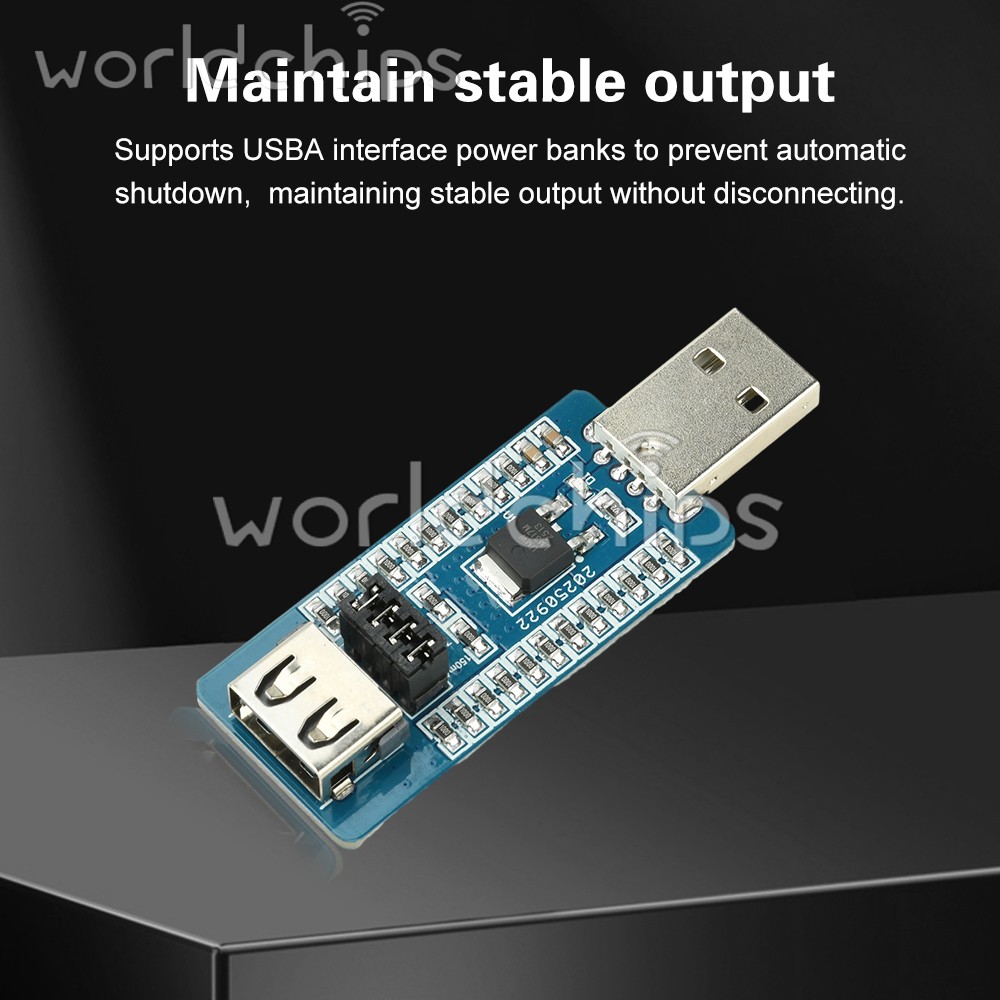 5pc USB A Power Bank Virtual Load Anti-Shutdown Module Switchable Output Current