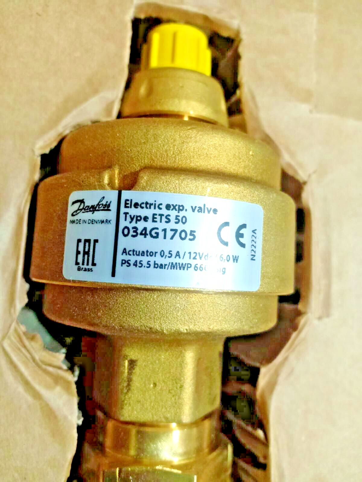034G1705 DANFOSS REFRIGERATION ETS 50 Electric exp. valve ETS50-034G1705-NEW