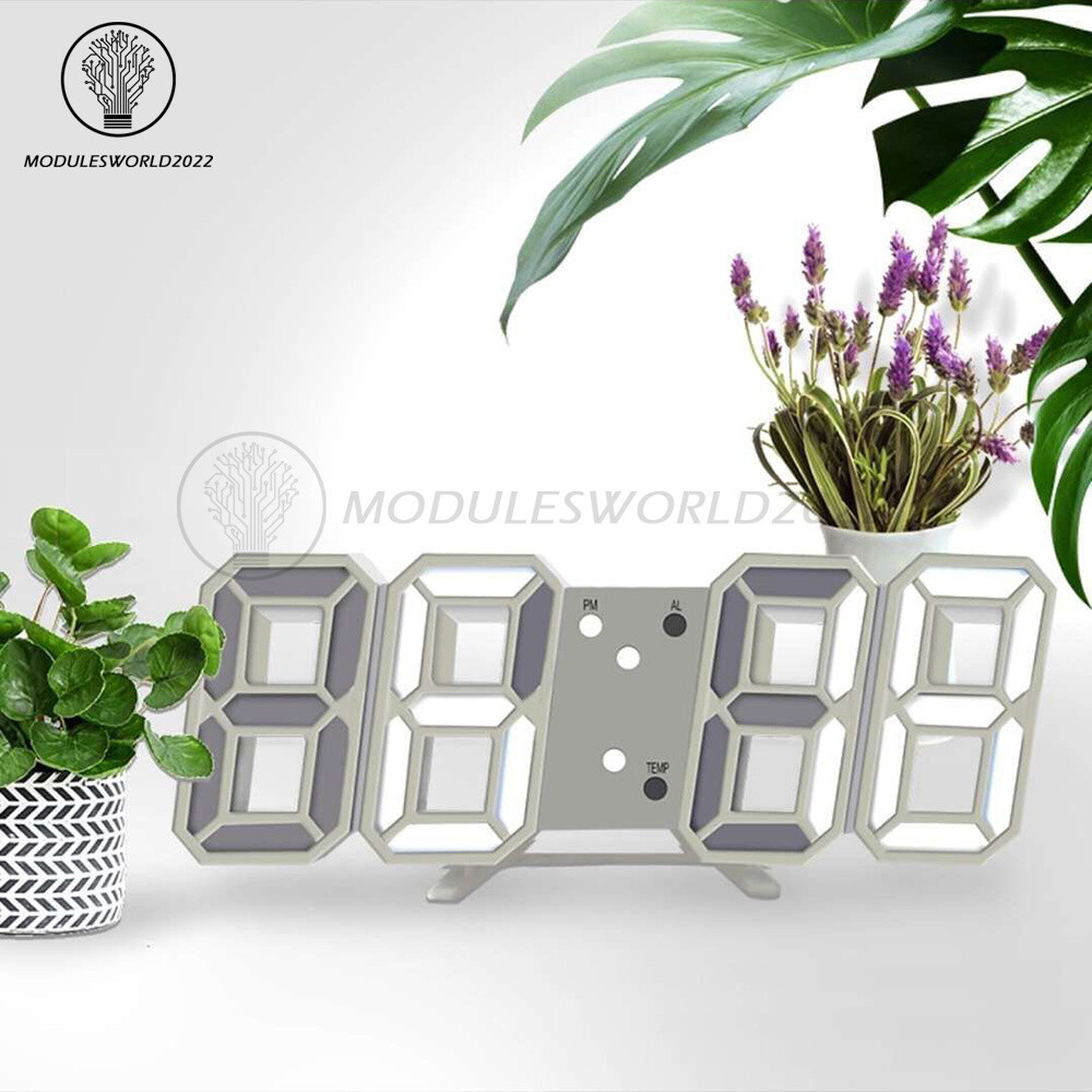 USB Fashion LED Digital Clock Multifunction Electronic Clock Home Decoration