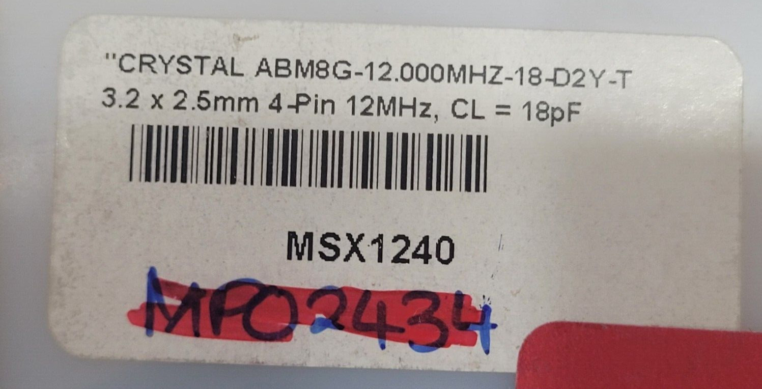 (1 PC) ABM8G-12.000MHZ-18-D2Y-T SMD CRYSTAL 12.0000MHZ 18PF SMD
