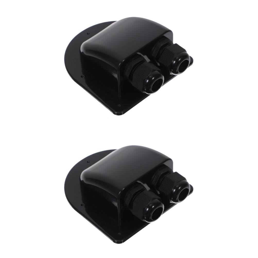 2 Pack Solar Cable Entry Gland Double Solar-cable-entry Dual Hole