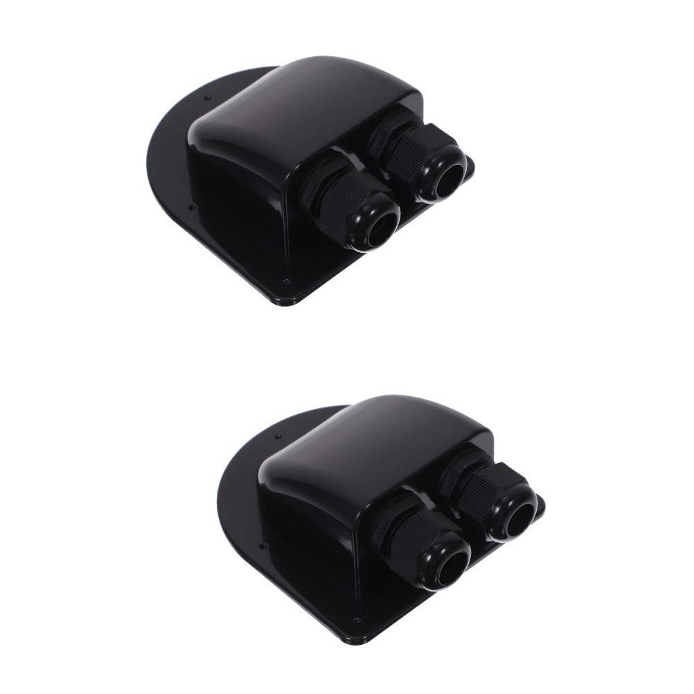 2 Pack Solar Cable Entry Gland Double Solar-cable-entry Dual Hole