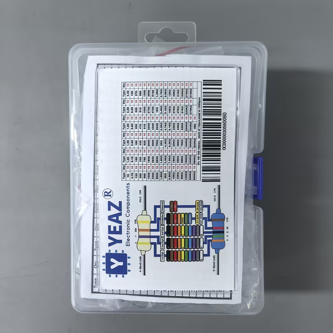 YEAZ Engineer’s Choice 1000Pcs 1W Resistors 100V 1Ω-1MΩ