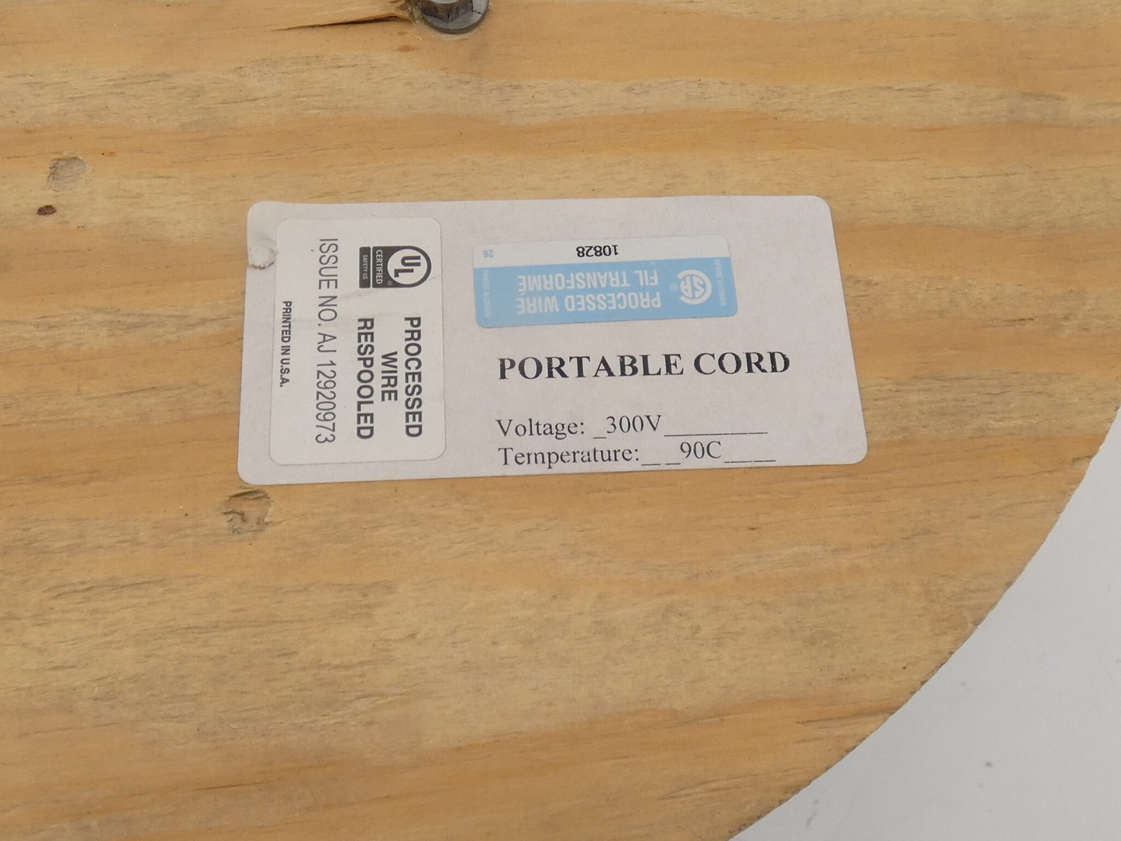 500′ Allied Wire & Cable SJOOW 14/3 Portable Cord 14AWG 300V – NEW Surplus!