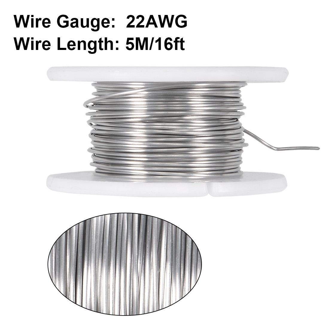 0.6mm 22AWG Heating Resistor Wire Nichrome Resistance Wires 16ft