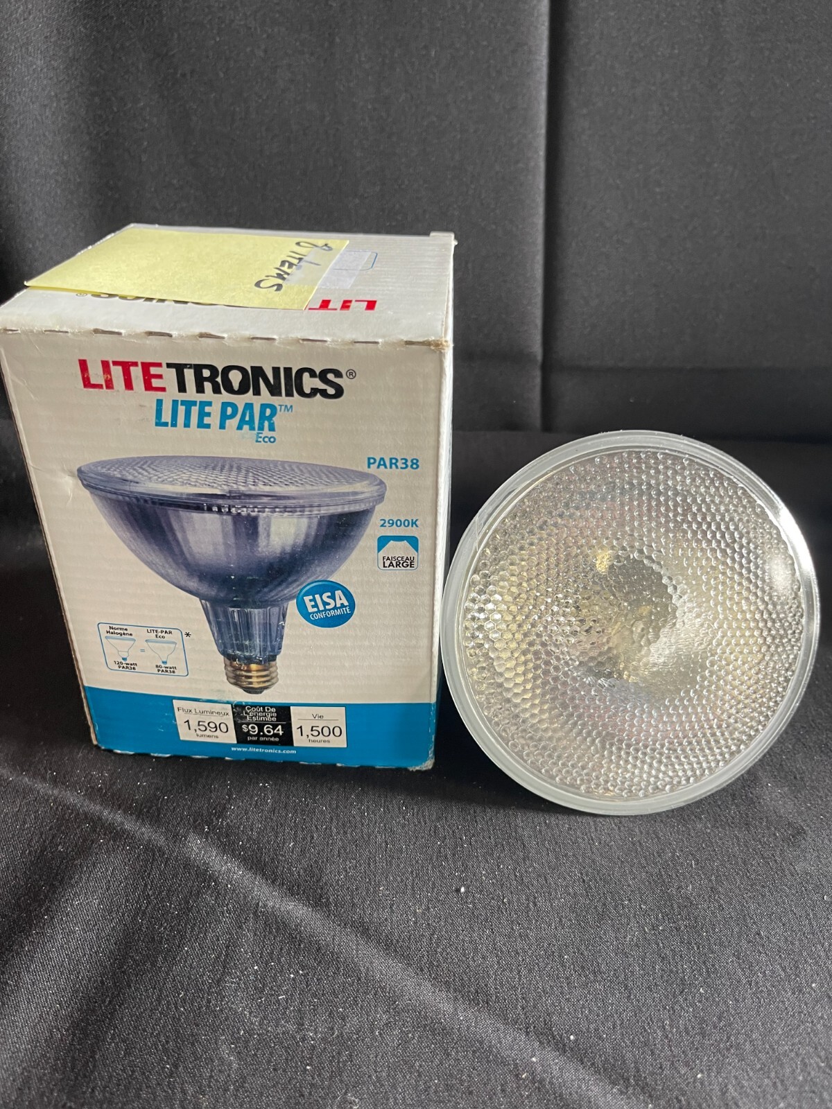 Litetronics Flood Light Bulb PAR38 HL-80566FL3 80W