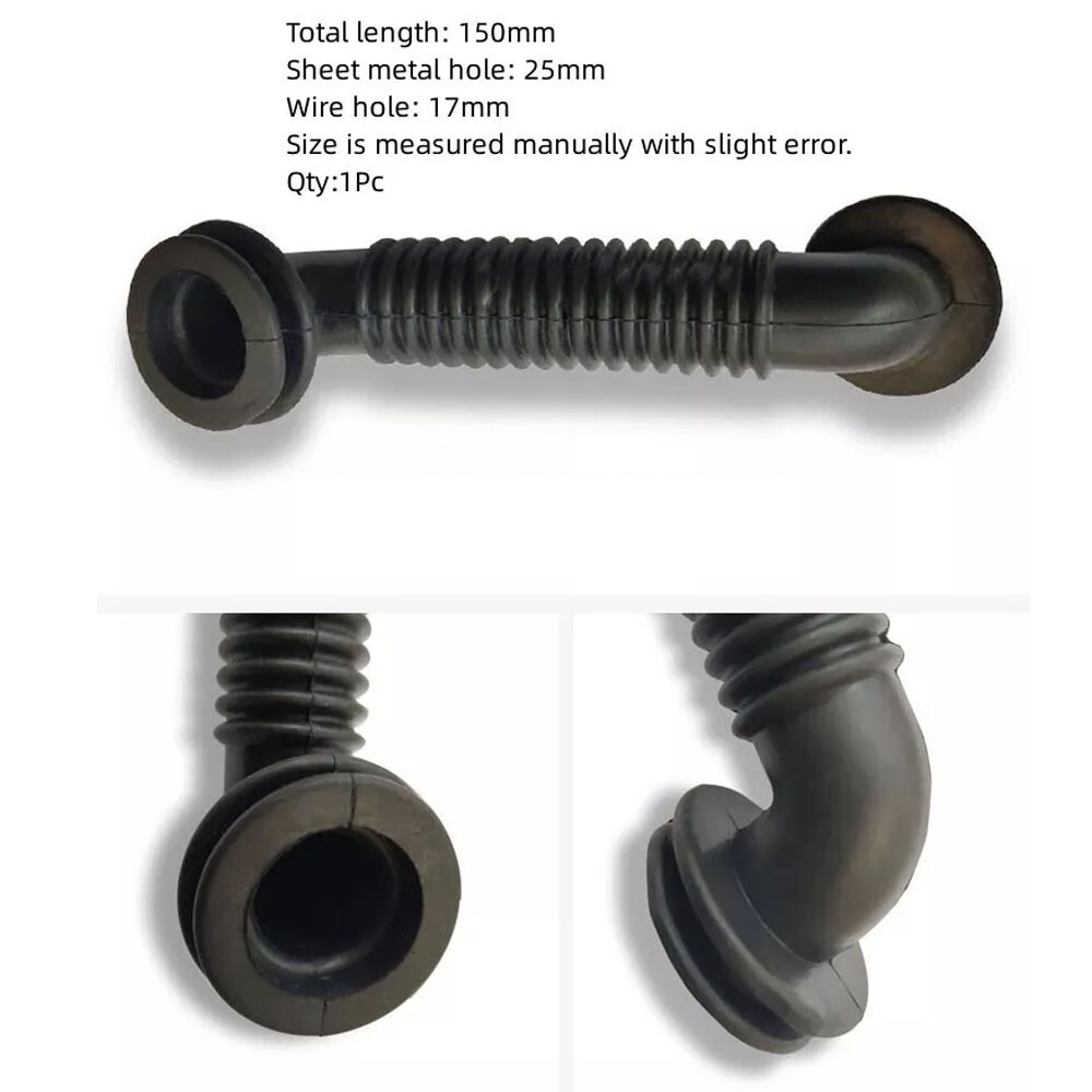 25×25/25×39/30x30mm Car Wire Harness Door Tube Dust-proof Tube Rubber Tube