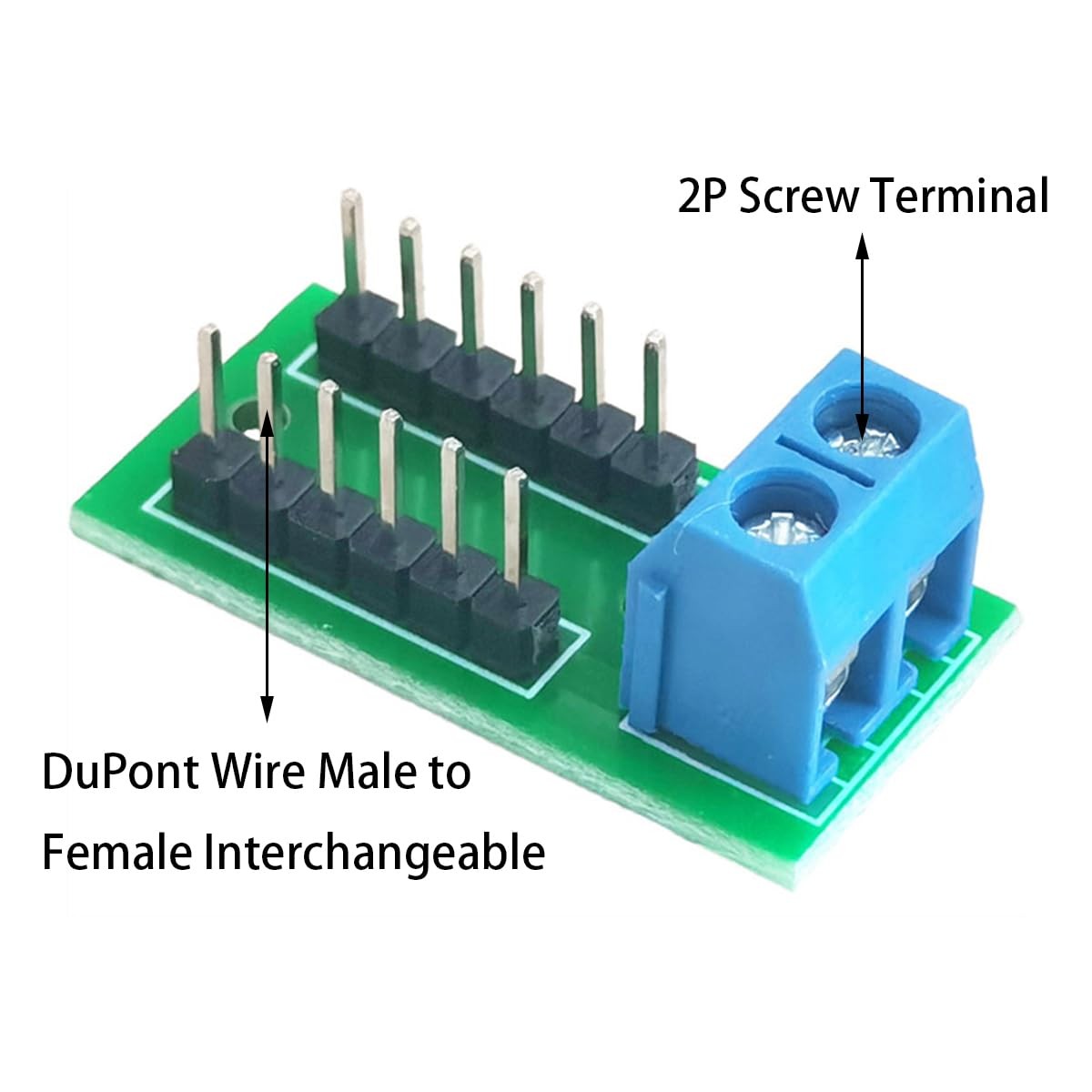 2×6 Position Terminal Block Distribution Module Size: 10PCS