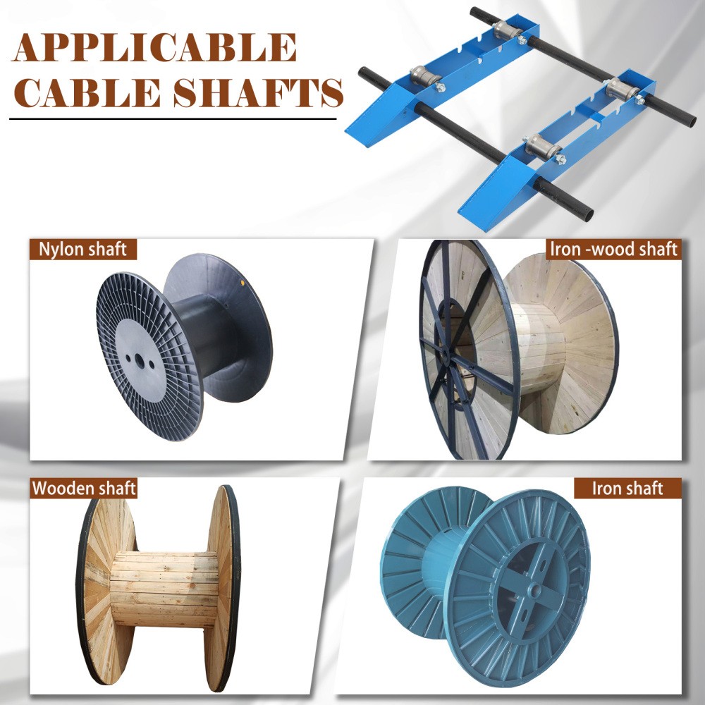 Cable Drum Roller Reel Dispenser Cable Roller Stand for Wire Reel Diameter