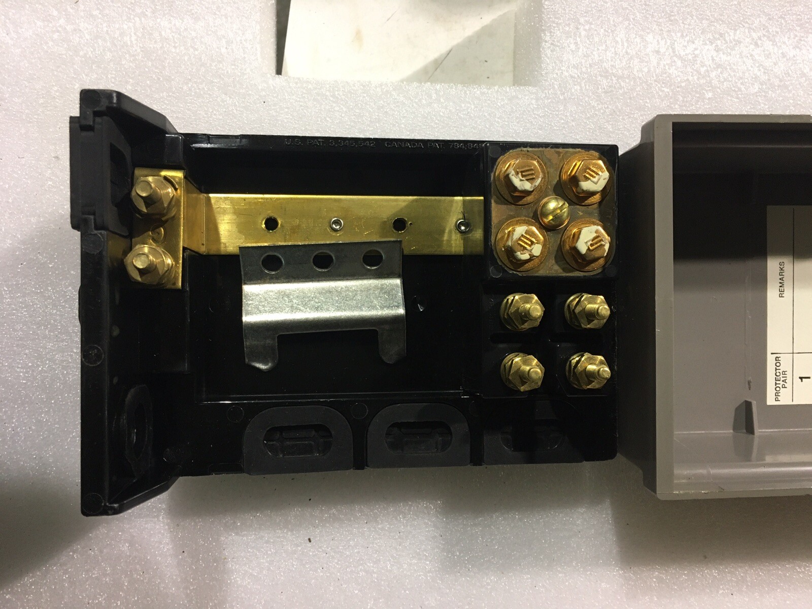 NORTHERN TELECOM COOK ELECTRIC 502 A1 MULTIPLE STATION PROTECTOR INDOOR/OUTDOOR