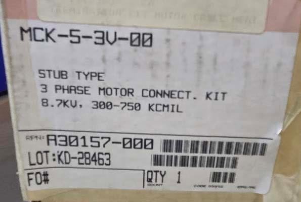 Raychem MCK-5-3V Tyco 3ph 300-750 Kcmil 8.7kv Motor Connection Kit ++ NEW ++