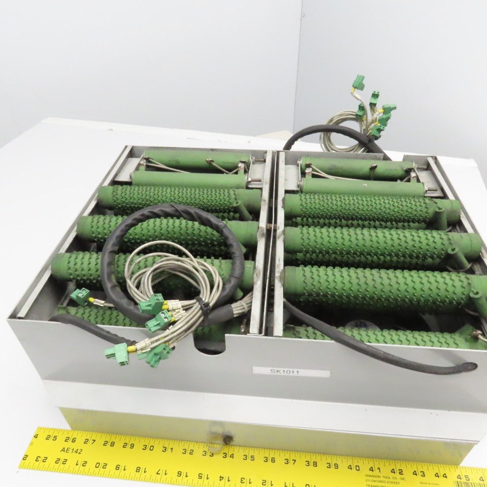 8OhmJ 16OhmJ 300V Multi Value Wire Wound Resister Bank W/ Cooling Fans
